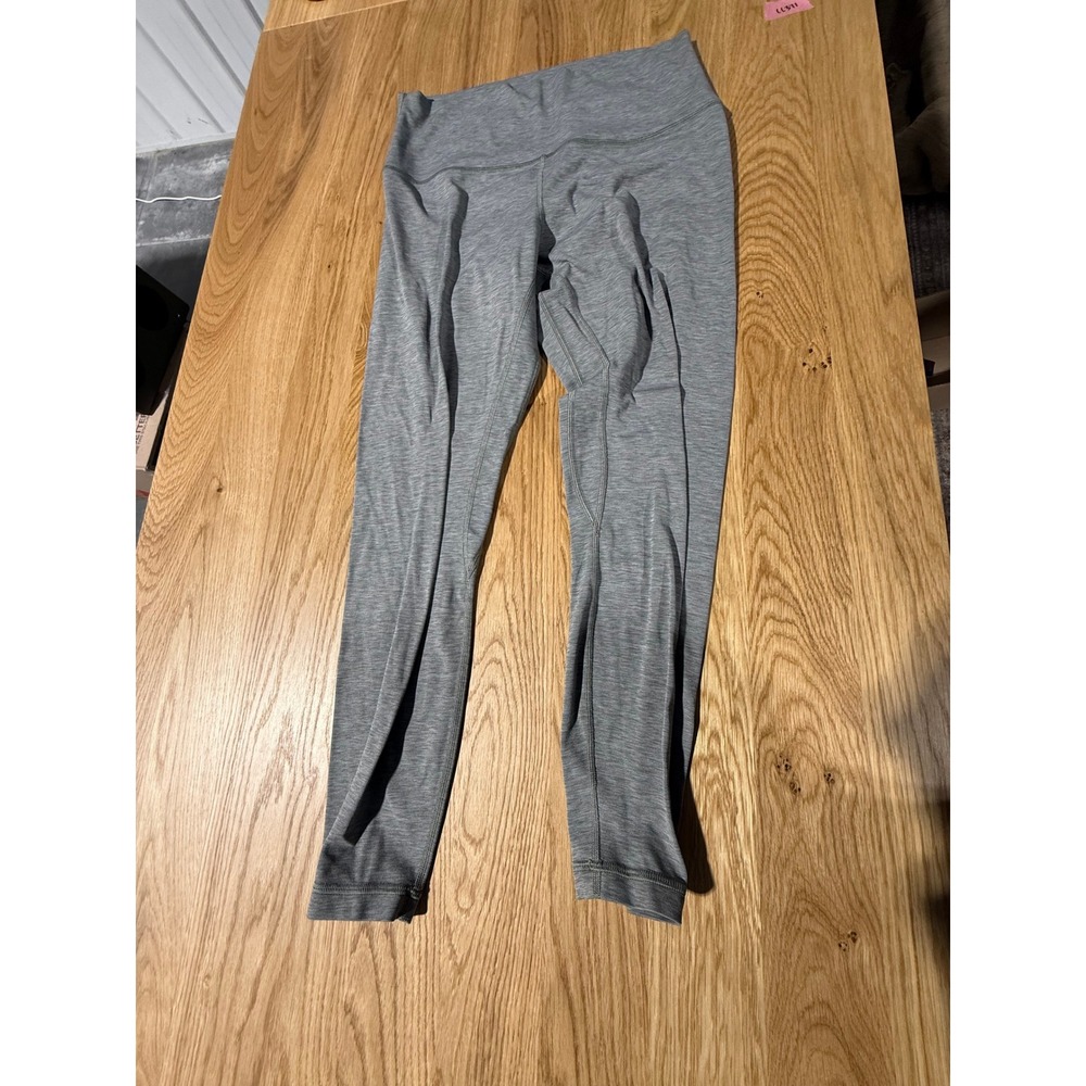 Lululemon Athletica Align High-Rise Pant 25" Heathered Grey - Size 10 - Picture 3 of 8